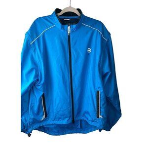 Canari Cycling Mens Breakaway Razor Convertible Sleeve Jacket Vented sz XL Blue